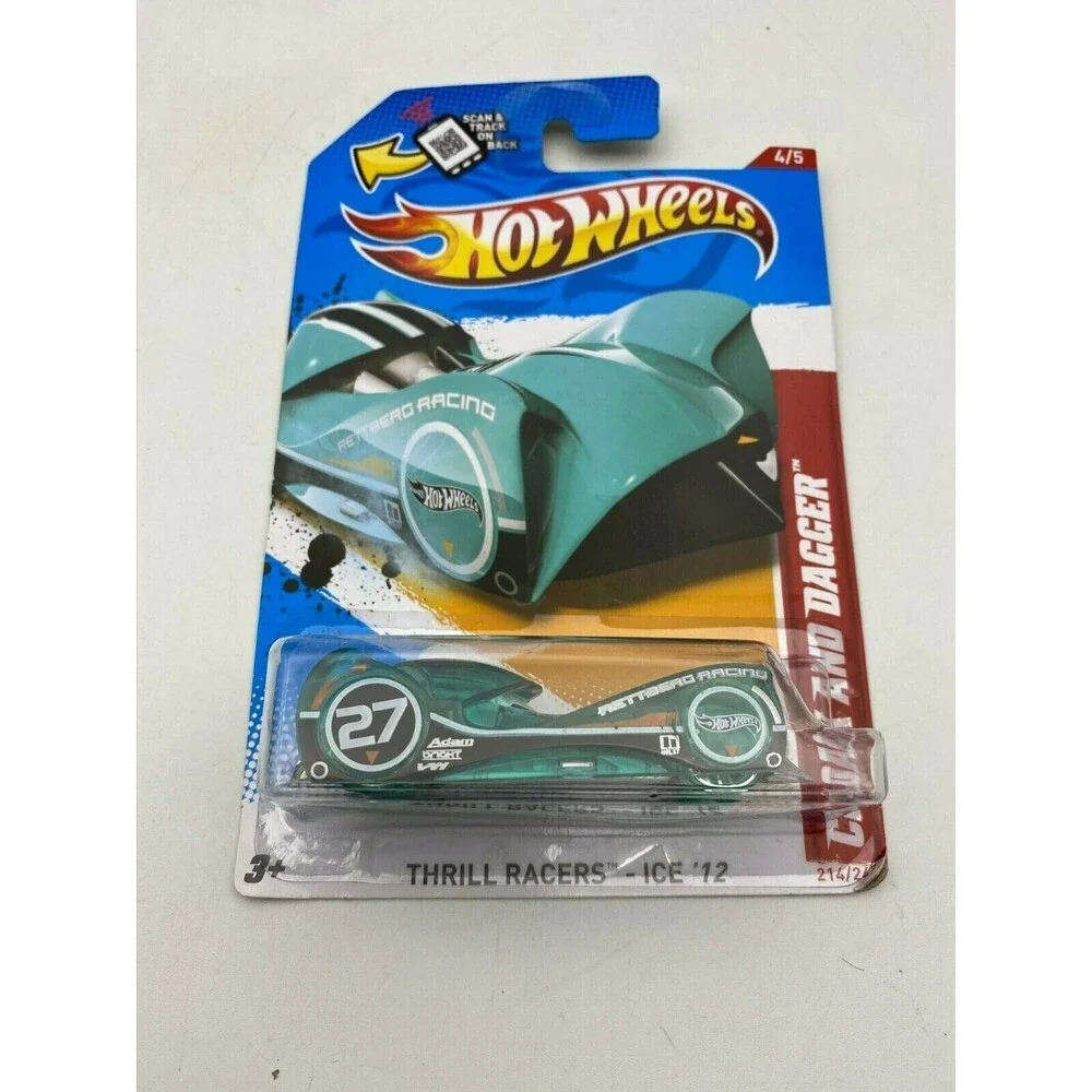 Mattel Hot Wheels Cloak And Dagger 2012 Thrill Racers Ice New 214/247 Blue